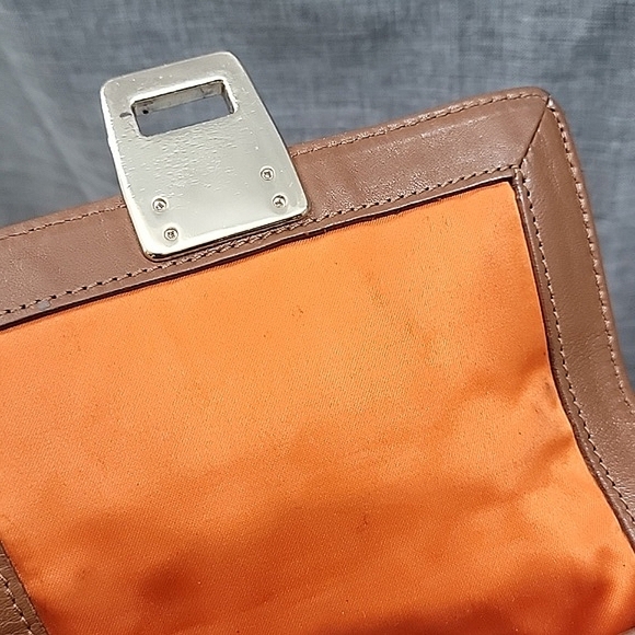 Cole Haan Snake-Print Brown Leather Mini Crossbody W/ Gold Hardware - Picture 8 of 11